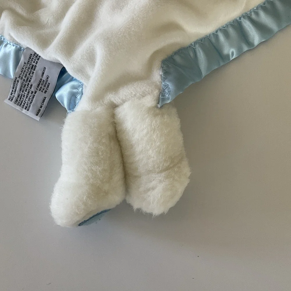 Crazy Mountain‎ Imports My Name Is Hugs White Teddy Bear Baby Security Blanket